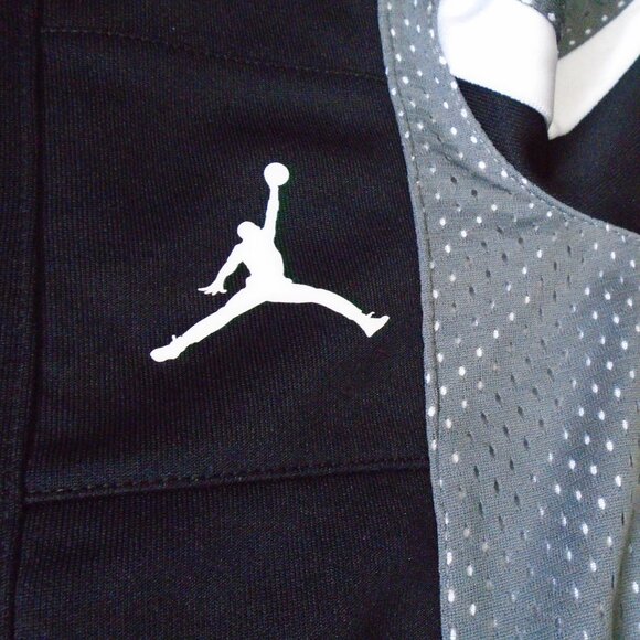 Jordan Black Colorblock Full Zip Track Jacket Black 2T Boys - Picture 8 of 14